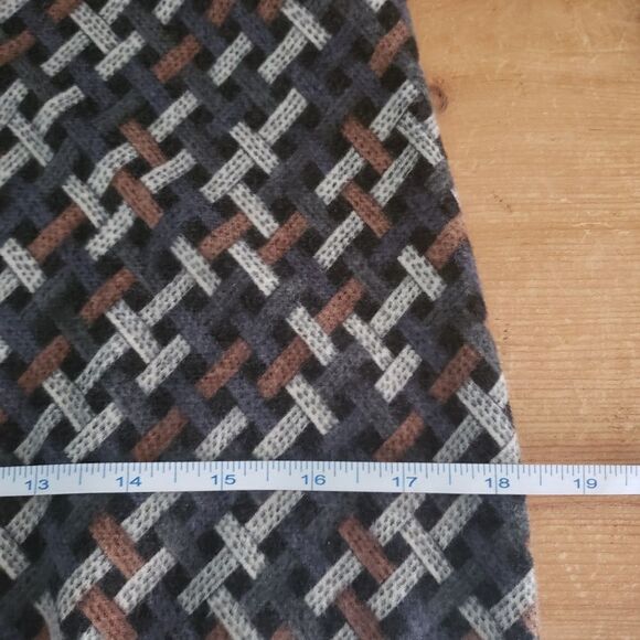 Smashed Lemon Medium Short Sleeve Black Grey Weave Print Dress - Picture 10 of 13